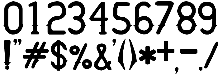 Thorny Bits Regular Font OTHER CHARS