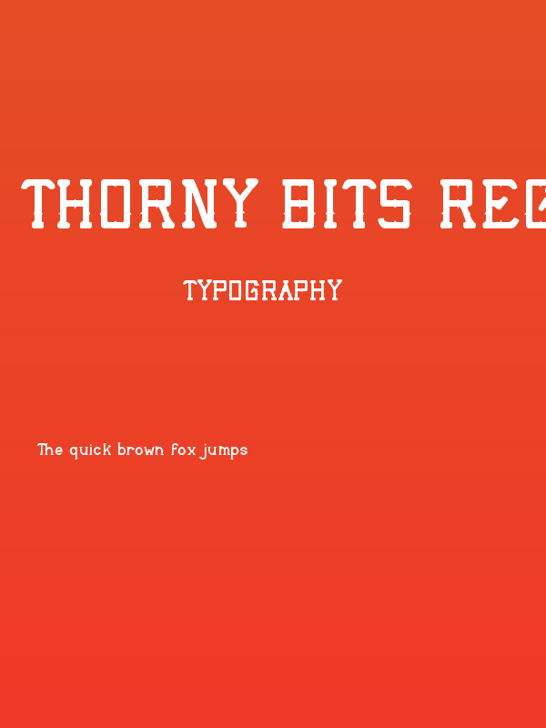 Thorny Bits Regular Poster