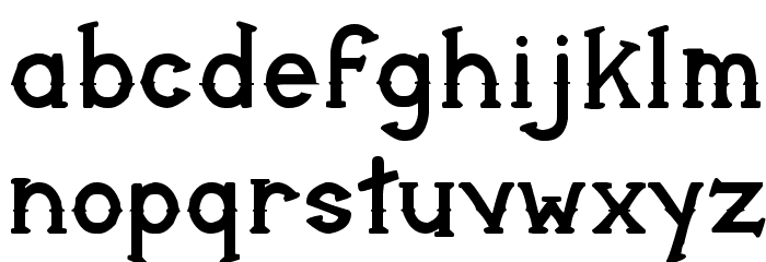 Thorny Bits Regular Font LOWERCASE