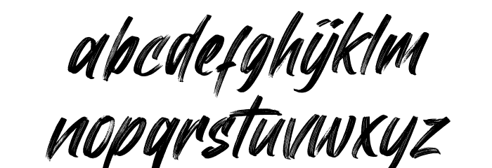 ThornyRock Font LOWERCASE