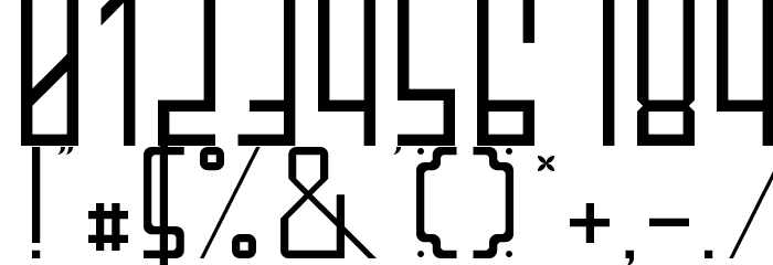 Thoroughly Modern Regular Font OTHER CHARS