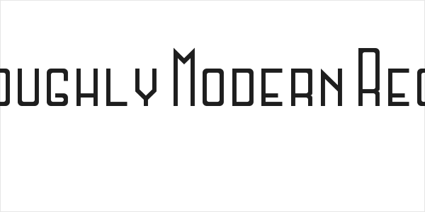 Thoroughly Modern Regular Logo