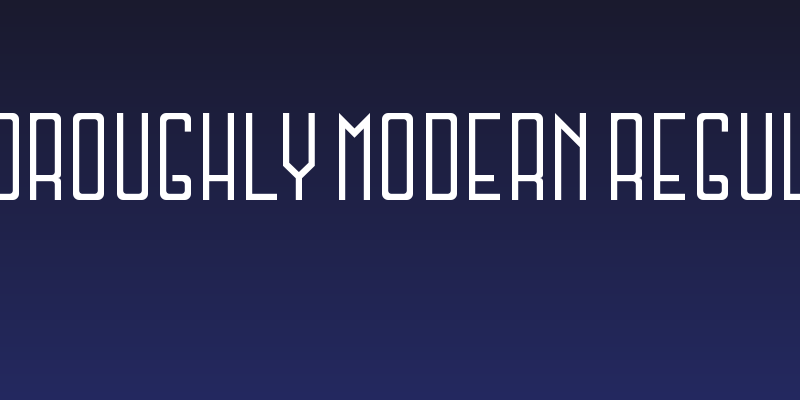 Thoroughly Modern Regular Social Header