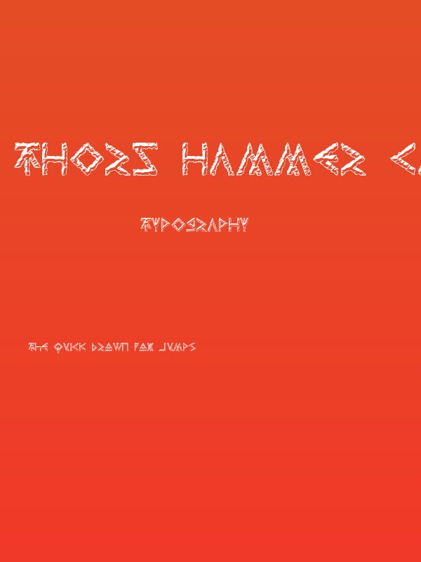 Thors Hammer Carved Poster