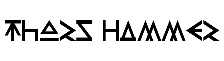 Thors Hammer  नि: शुल्क फ़ॉन्ट्स डाउनलोड