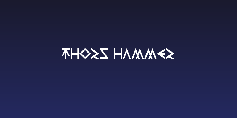 Thors Hammer Social Header
