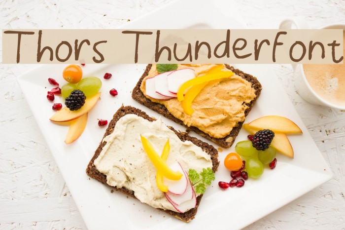 Thors Thunderfont Font examples