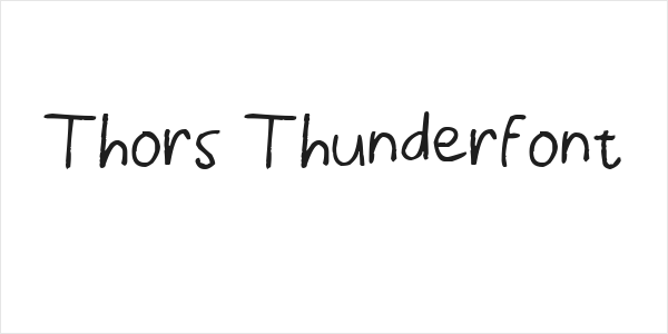 Thors Thunderfont Logo