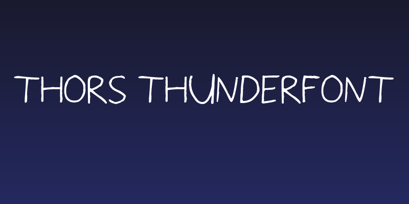 Thors Thunderfont Social Header
