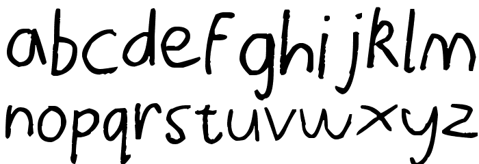 Thors Thunderfont Font LOWERCASE