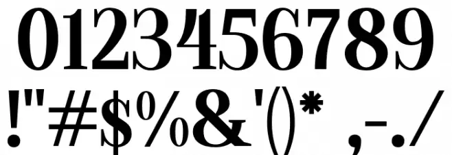 Thorse-Regular Font OTHER CHARS