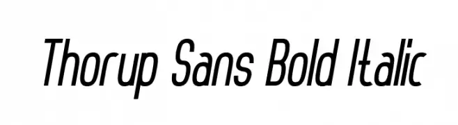 Thorup Sans Bold Italic  les polices de caractères gratuit tlcharger