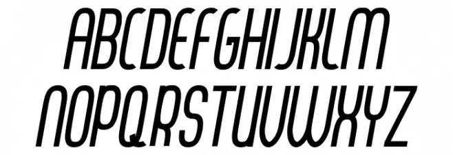Thorup Sans Bold Italic 字体 大写