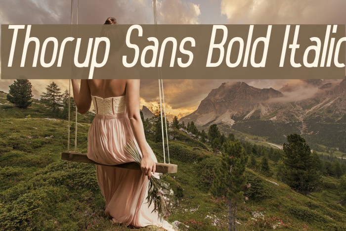 Thorup Sans Bold Italic Example 2