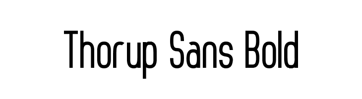 Thorup Sans Bold  Frei Schriftart Herunterladen