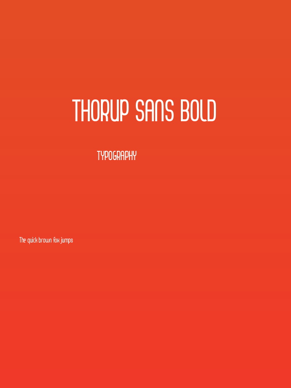 Thorup Sans Bold Poster