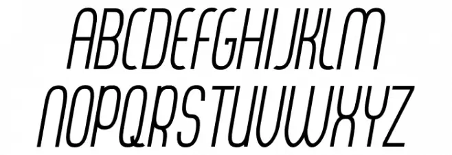 Thorup Sans Italic Schriftart Groß