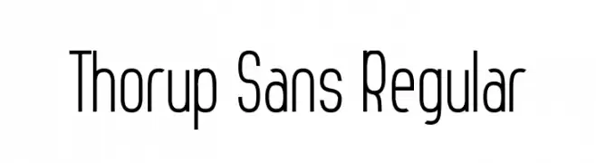 Thorup Sans Regular  Fuentes Gratis Descargar
