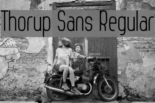 Thorup Sans Regular Font examples