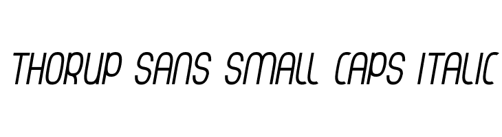 Thorup Sans Small Caps Italic  font caratteri gratis
