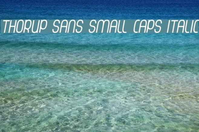 Thorup Sans Small Caps Italic Example 3