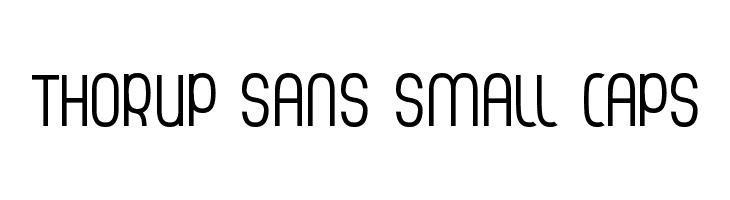 Thorup Sans Small Caps  नि: शुल्क फ़ॉन्ट्स डाउनलोड