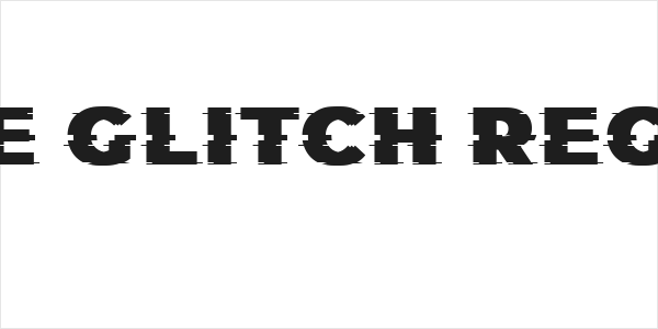 Those Glitch Regular Logo