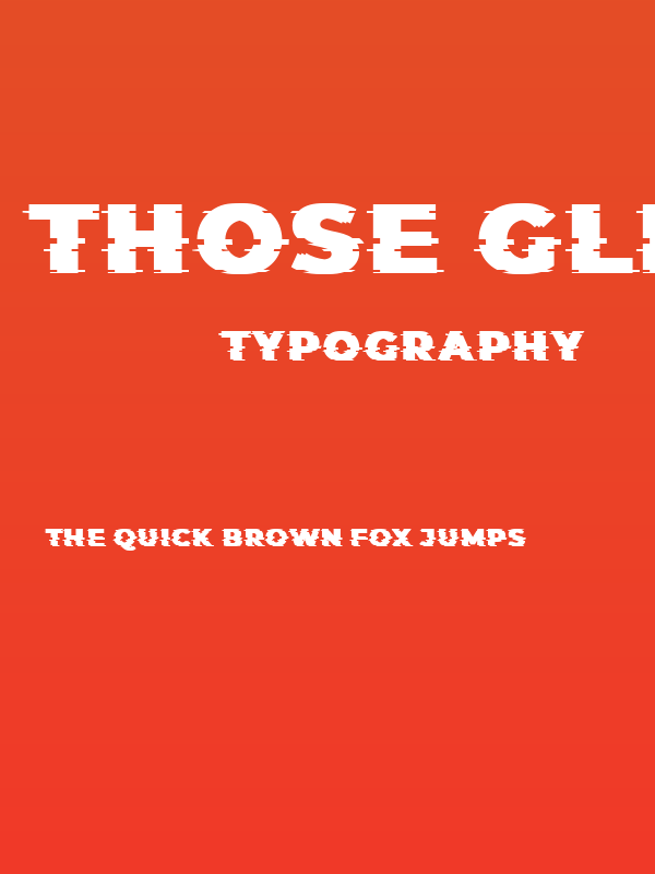 Those Glitch Regular Poster