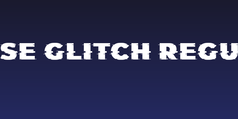 Those Glitch Regular Social Header