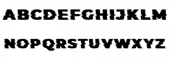 Those Glitch Regular Caratteri MINUSCOLO