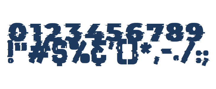 ThoseGlitch-Regular Other Characters