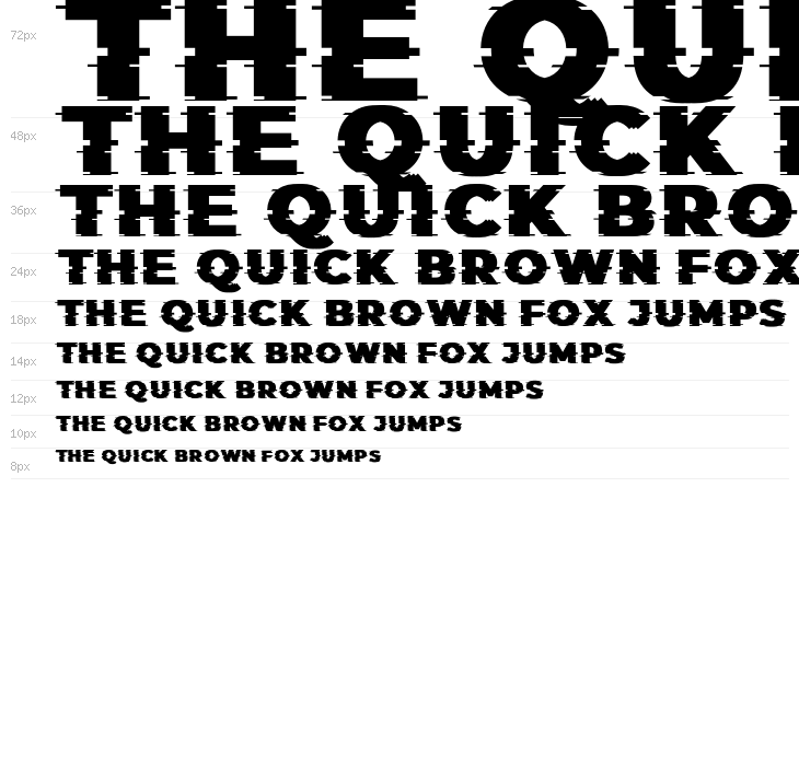 ThoseGlitch-Regular Waterfall