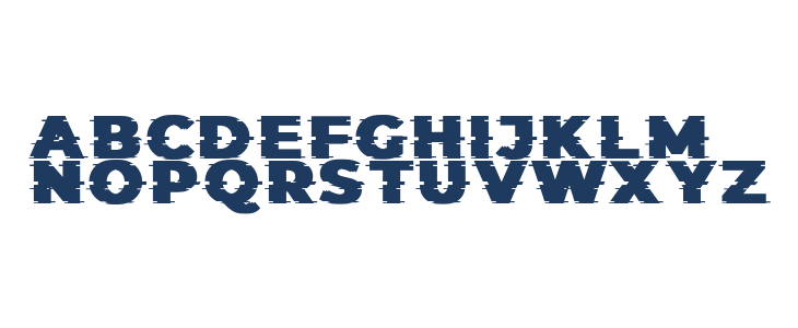 ThoseGlitch-Regular Lowercase