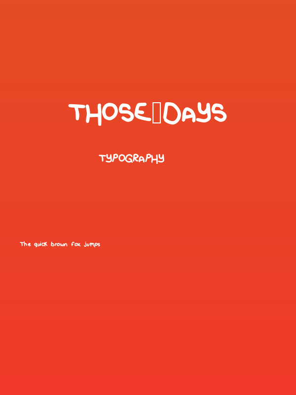 Those_Days Poster
