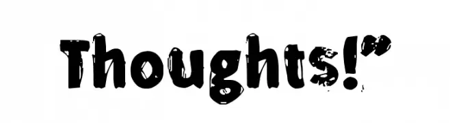 Thoughts!"  免费字体下载