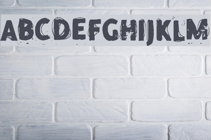 Thoughts!` Font examples