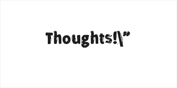 Thoughts!" Logo