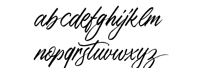 ThousandBrightsDemo Font LOWERCASE