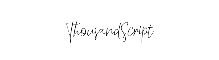 ThousandScript Font