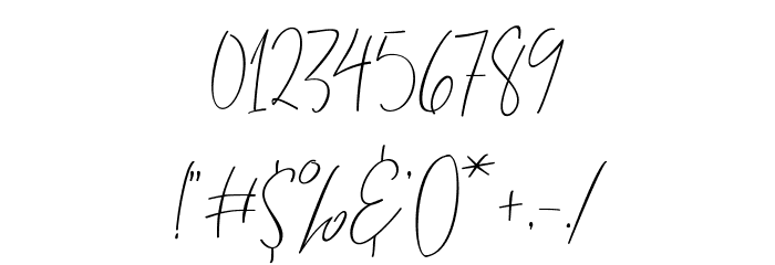ThousandScript Font OTHER CHARS