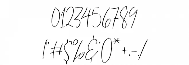 ThousandScript Font OTHER CHARS