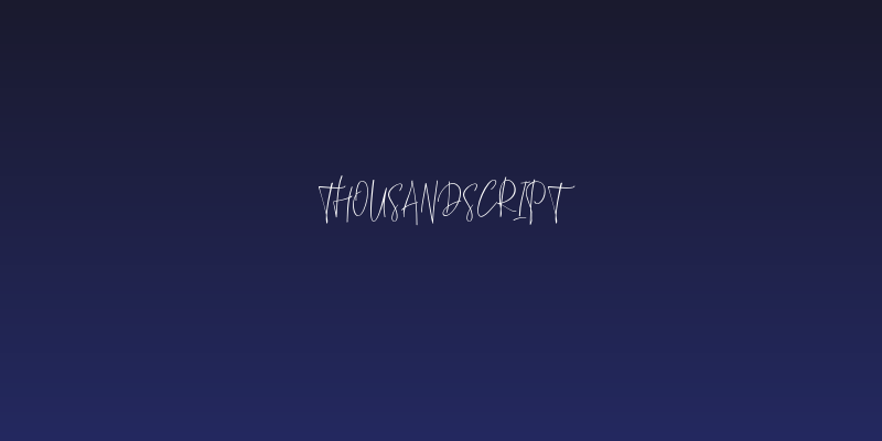 ThousandScript Social Header