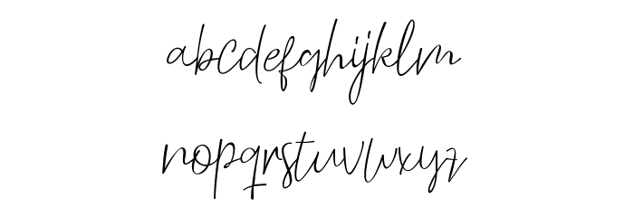 ThousandScript Font LOWERCASE