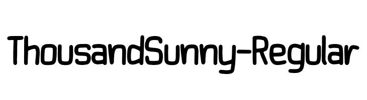 ThousandSunny-Regular  Descarca Fonturi Gratis