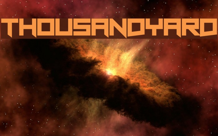 Thousandyard Font examples