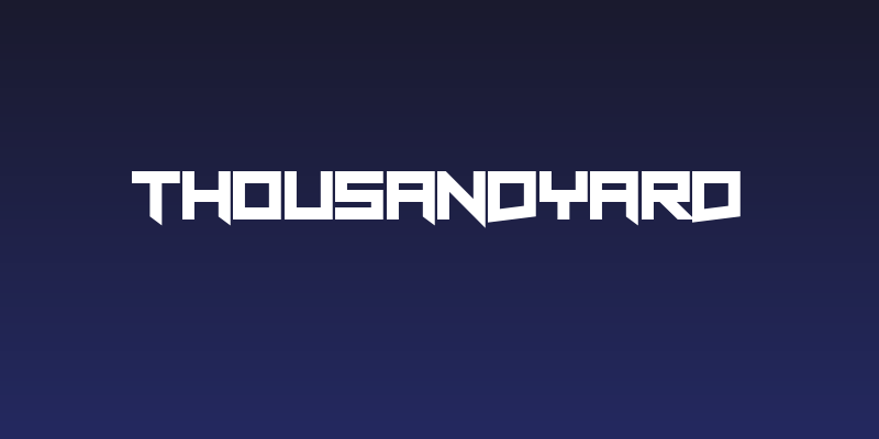 Thousandyard Social Header