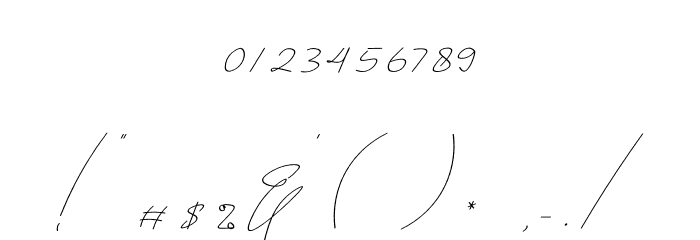 Thrainly Sellier Font OTHER CHARS