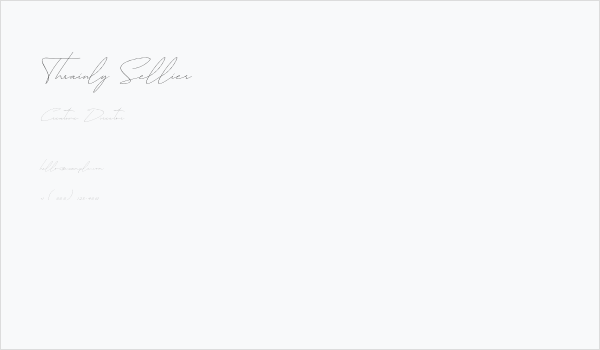 Thrainly Sellier Business Card