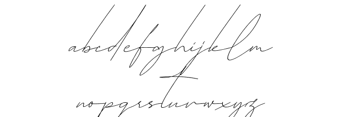Thrainly Sellier Font LOWERCASE