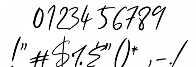 Thransty Font OTHER CHARS